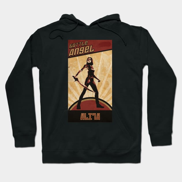 Battle Girl Angel Hoodie by CTShirts